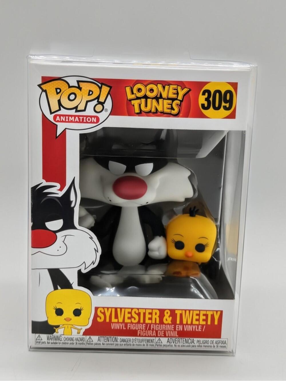 Funko Pop! Looney Tunes #309 - Sylvester & Tweety Cartoons Figure + Protector